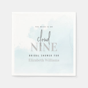 Moderner Chic Die Braut ist auf Cloud 9 Brautparty Serviette