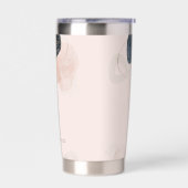 Moderner Chic Earthy Stone Custom Thermobecher (Links)