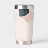 Moderner Chic Earthy Stone Custom Thermobecher (Rückseite)