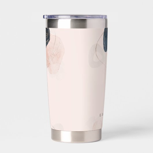 Moderner Chic Earthy Stone Custom Thermobecher (Rechts)