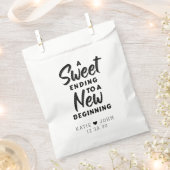 Moderner Chic Ein süß und ein neuer Anfang Geschenktütchen (Ausgeschnitten)