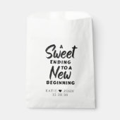 Moderner Chic Ein süß und ein neuer Anfang Geschenktütchen (Vorderseite)