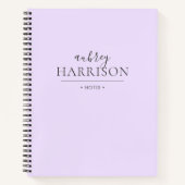 Moderner Chic einfach Notizblock (Vorderseite)