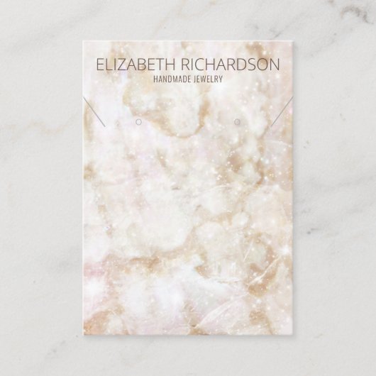 Moderner Chic Elegant Luxury Glam Juwelier Display Visitenkarte (Vorderseite)