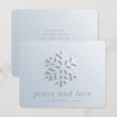 Moderner Chic Elegante Feiertagskarte (Vorne/Hinten)