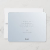 Moderner Chic Elegante Feiertagskarte (Rückseite)