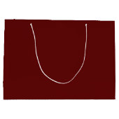 Moderner Chic Elegante Maroon Goldenes Glück Große Geschenktüte (Rückseite)