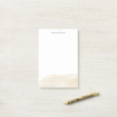 Moderner Chic Elegante Personalisiert Post-it Klebezettel (Auf Schreibtisch)