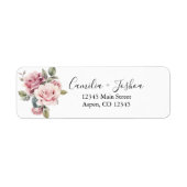 Moderner Chic Elegante Romantische Rosa Hochzeit (Vorne)