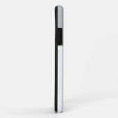 Moderner Chic Eleganter hellgrau-weißer Farbblock Case-Mate iPhone Hülle (Hinten/Rechts)