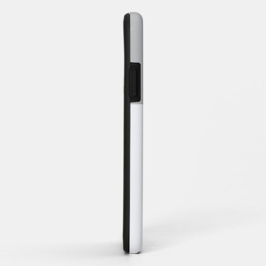 Moderner Chic Eleganter hellgrau-weißer Farbblock Case-Mate iPhone Hülle (Hinten/Rechts)