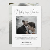 Moderner Chic-Empfang nur Hochzeit Einladung (Vorne/Hinten)