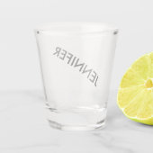 Moderner Chic Extravaganz Sie nennen es Personalis Schnapsglas (Rückseite)