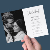 Moderner Chic feiert Hochzeitsempfang - nur für Ho Einladung