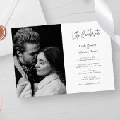 Moderner Chic feiert Hochzeitsempfang - nur für Ho Einladung