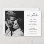 Moderner Chic feiert Hochzeitsempfang - nur für Ho Einladung (Vorderseite)