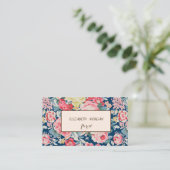 Moderner Chic floral Visitenkarte (Stehend Vorderseite)