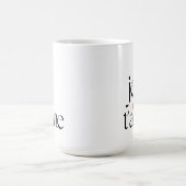 Moderner Chic Französisch Je T'aime I Liebe Sie Kaffeetasse (Mittel)
