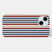 Moderner Chic gestreift Case-Mate iPhone Hülle (Rückseite (Horizontal))