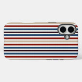 Moderner Chic gestreift Case-Mate iPhone Hülle (Rückseite (Horizontal))