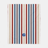Moderner Chic gestreift Fleecedecke (Vorderseite)