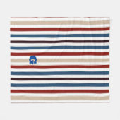 Moderner Chic gestreift Fleecedecke (Vorderseite (Horizontal))