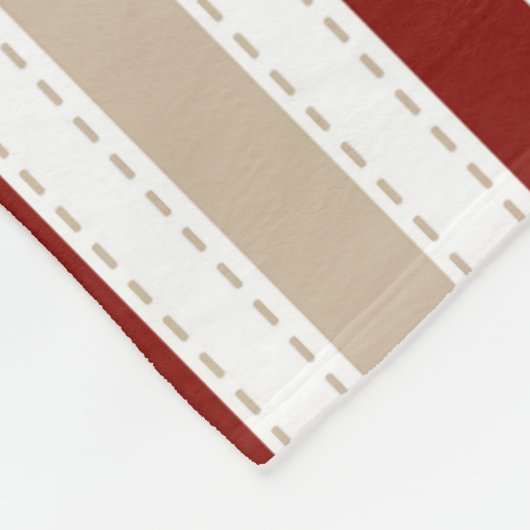 Moderner Chic gestreift Fleecedecke (Ecke)