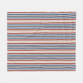Moderner Chic gestreift Fleecedecke (Vorderseite (Horizontal))