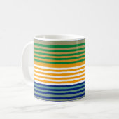 Moderner Chic gestreift Kaffeetasse (Vorderseite Links)