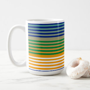 Moderner Chic gestreift Kaffeetasse
