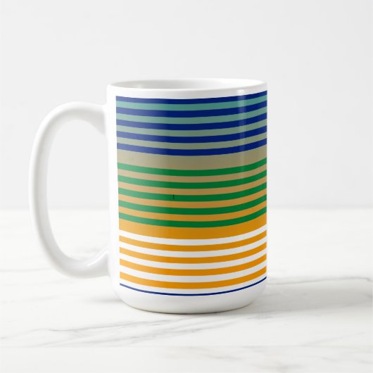 Moderner Chic gestreift Kaffeetasse (Links)