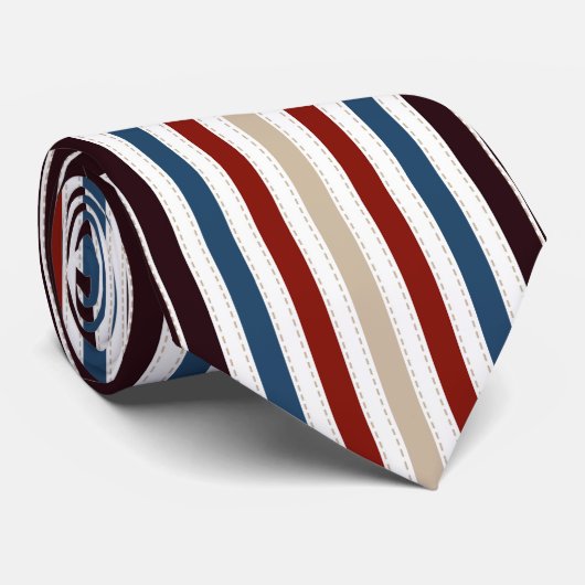 Moderner Chic gestreift Krawatte (Gerollt)