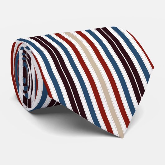 Moderner Chic gestreift Krawatte (Gerollt)