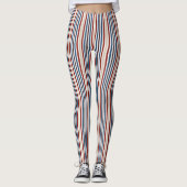 Moderner Chic gestreift Leggings (Vorderseite)
