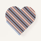 Moderner Chic gestreift Notizblock (Vorderseite)