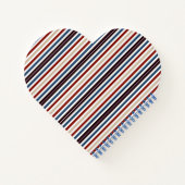 Moderner Chic gestreift Notizblock (Rückseite)