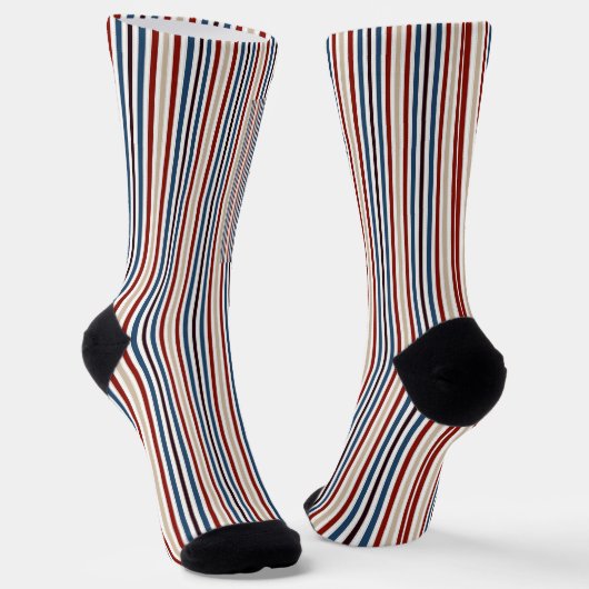 Moderner Chic gestreift Socken (Gewinkelt)