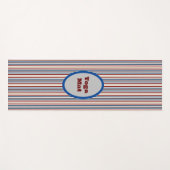Moderner Chic gestreift Yogamatte (Vorderseite (Horizontal))