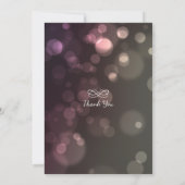 Moderner Chic Glitzer Bokeh Junggeselinnen-Abschie Einladung (Rückseite)