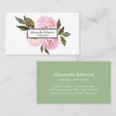 Moderner Chic Gold Leaf Foil Luxus Visitenkarte (Vorne/Hinten)