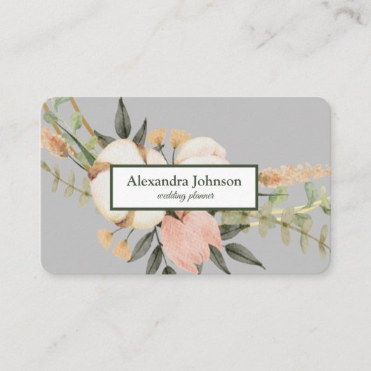 Moderner Chic Gold Leaf Foil Luxus Visitenkarte (Vorderseite)