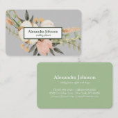 Moderner Chic Gold Leaf Foil Luxus Visitenkarte (Vorne/Hinten)