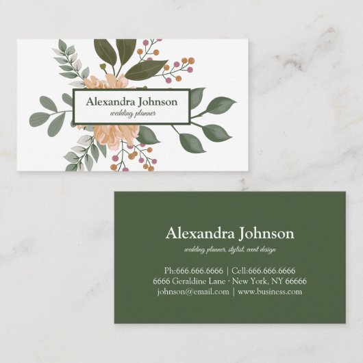 Moderner Chic Gold Leaf Foil Luxus Visitenkarte (Vorne/Hinten)