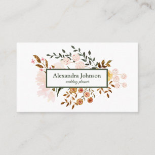 Moderner Chic Gold Leaf Foil Luxus Visitenkarte