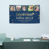 Moderner Chic Gold Script Collage Abschluss Banner (Messeveranstaltung)