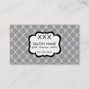 moderner Chic Hairstylist-Haar-Stylist scissors Visitenkarte