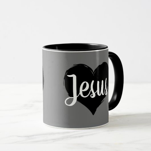 Moderner Chic I HEART JESUS | Tasse (VorderseiteRechts)