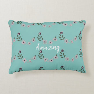 Moderner Chic individualisiert Floral Dekokissen