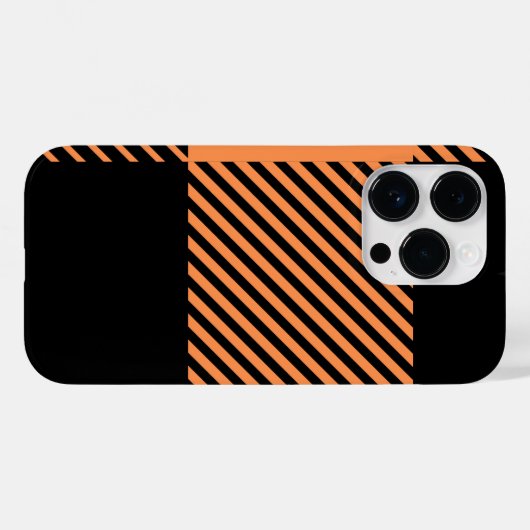 Moderner Chic Kariert gestreift Case-Mate iPhone Hülle (Rückseite (Horizontal))