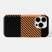 Moderner Chic Kariert gestreift iPhone Hülle (Rückseite (Horizontal))